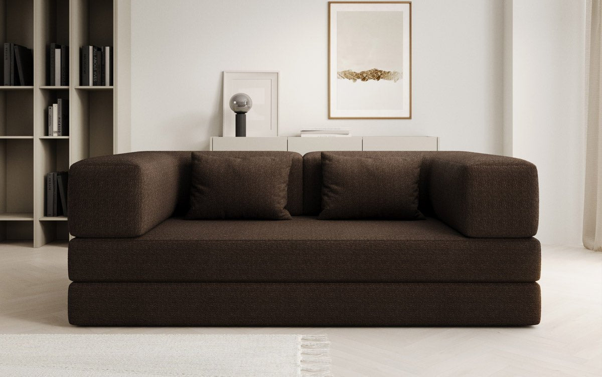 Designer Sofa Lazy 3 Sëtzer a Bouclé