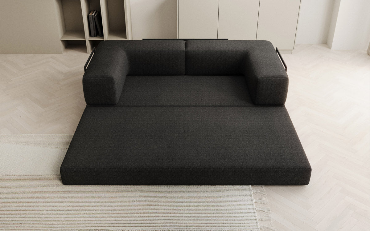 Designer Sofa Lazy 3 Sëtzer a Bouclé