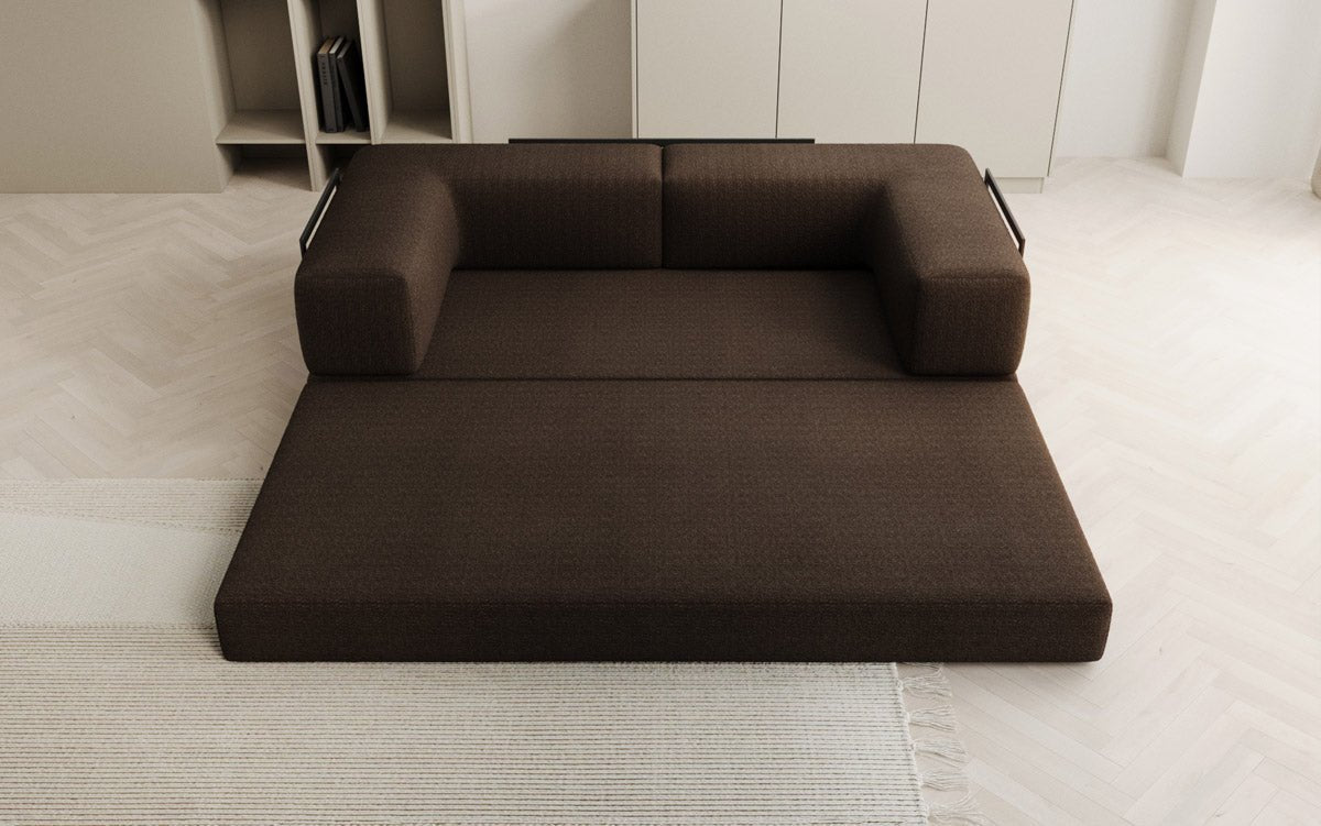 Designer Sofa Lazy 3 Sëtzer a Bouclé