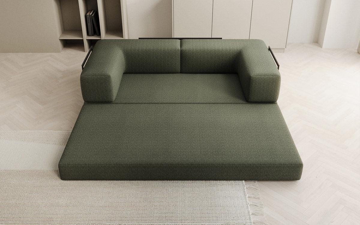 Designer Sofa Lazy 3 Sëtzer a Bouclé