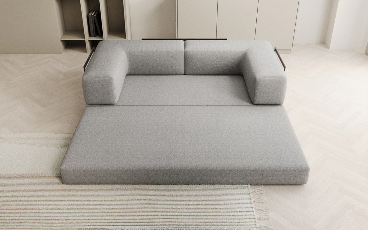 Designer Sofa Lazy 3 Sëtzer a Bouclé
