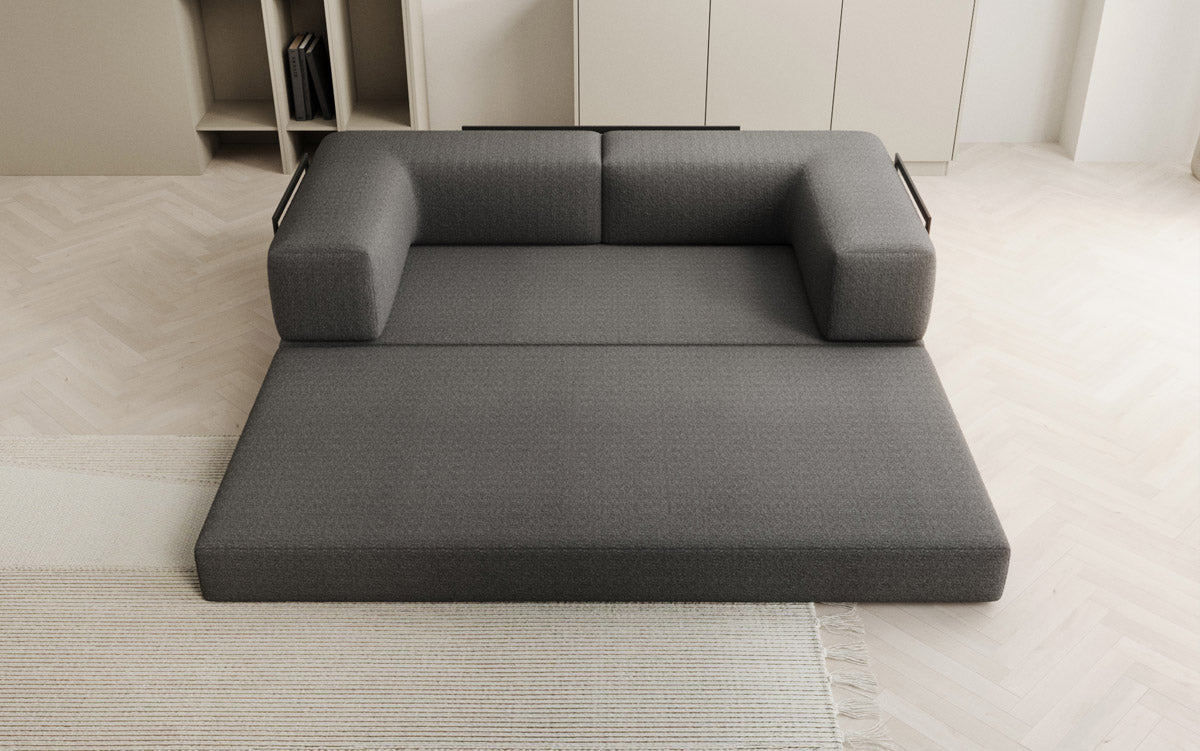 Designer Sofa Lazy 3 Sëtzer a Bouclé