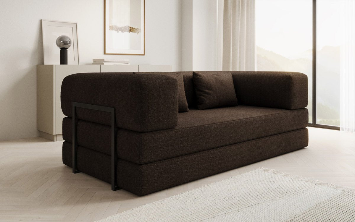 Designer Sofa Lazy 3 Sëtzer a Bouclé
