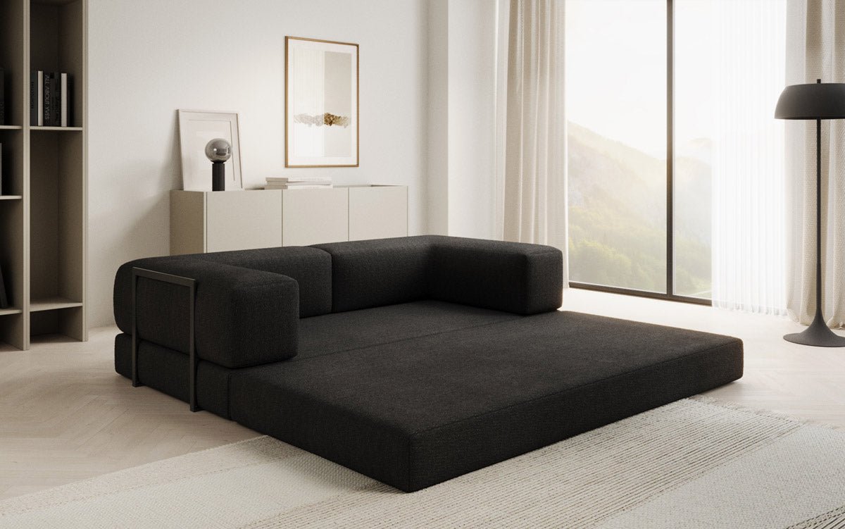 Designer Sofa Lazy 3 Sëtzer a Bouclé