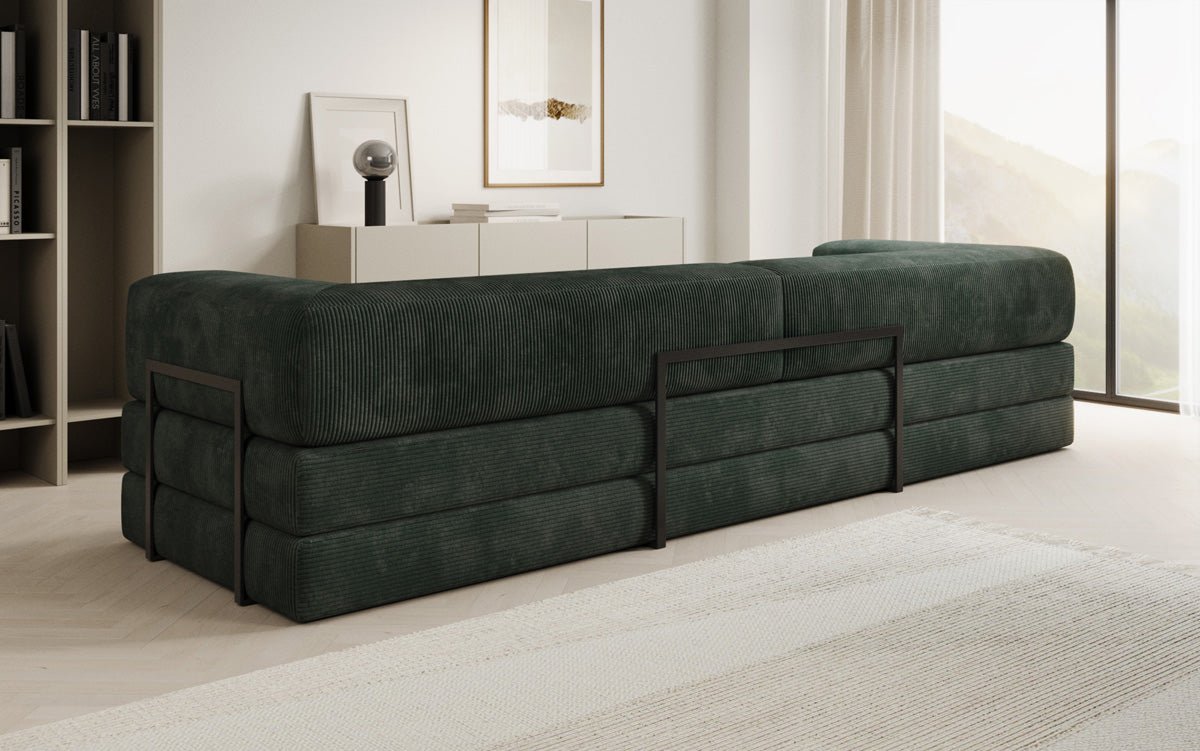 Designer Sofa Lazy 3 Sëtzer XXL a Kord