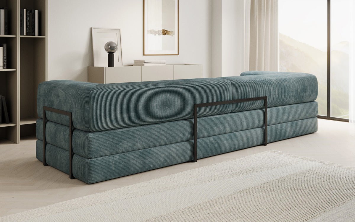 Designer Sofa Lazy 3 Sëtzer XXL a Kord