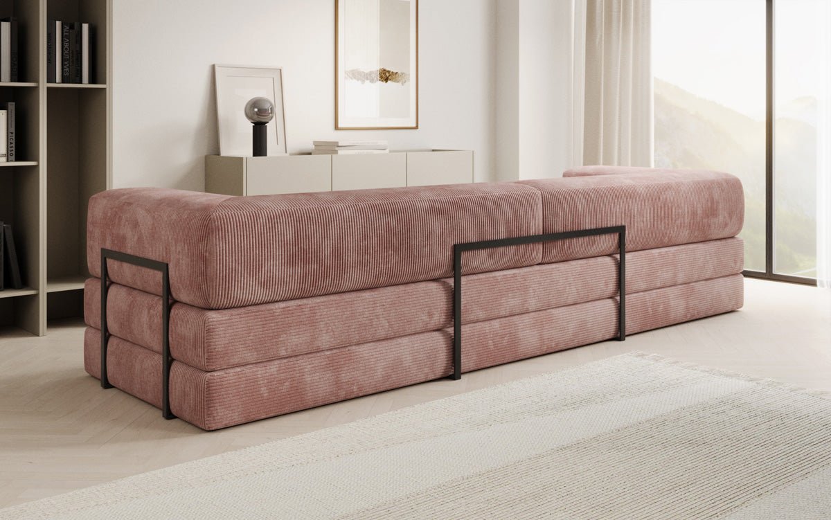 Designer Sofa Lazy 3 Sëtzer XXL a Kord