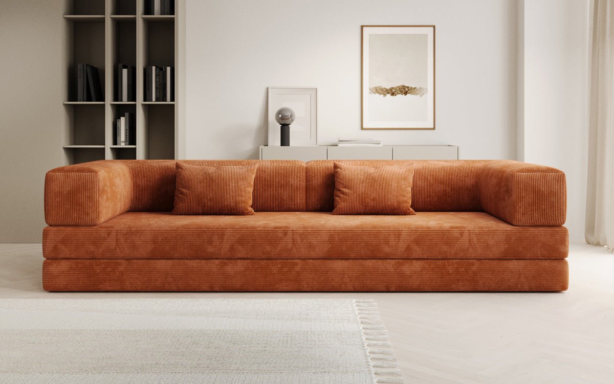 Designer Sofa Lazy 3 Sëtzer XXL a Kord
