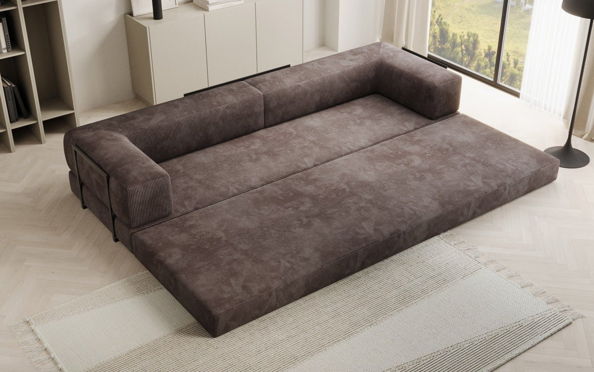 Designer Sofa Lazy 3 Sëtzer XXL a Kord