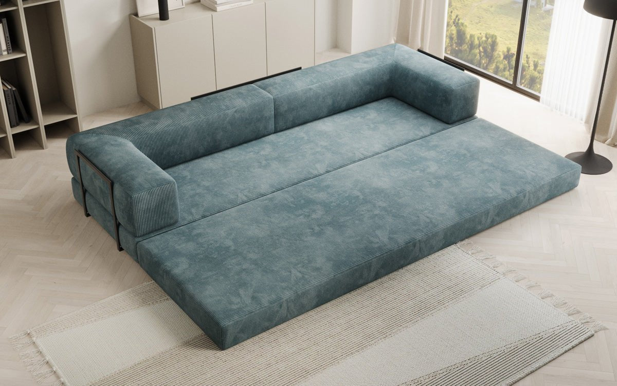 Designer Sofa Lazy 3 Sëtzer XXL a Kord