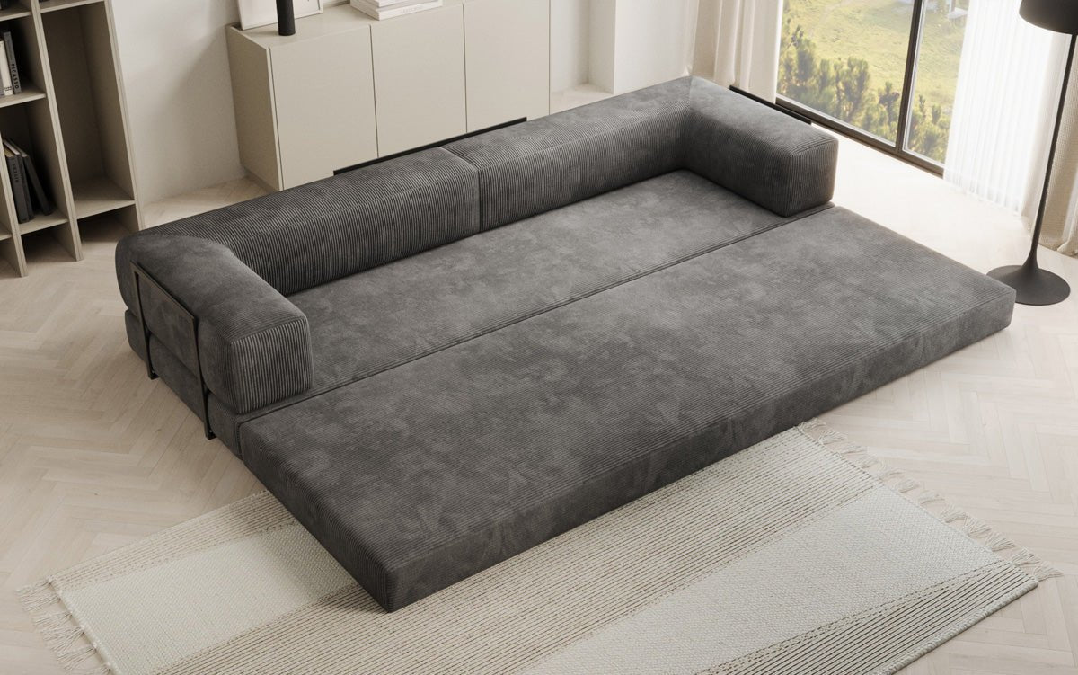 Designer Sofa Lazy 3 Sëtzer XXL a Kord