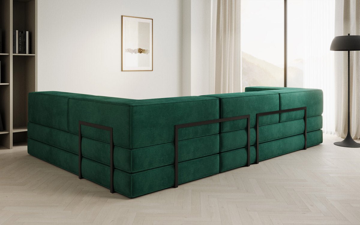 Designer Sofa Lazy L in Samt