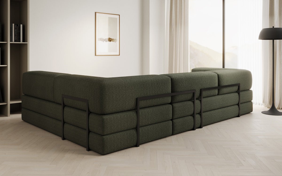 Designer Sofa Lazy L a Bouclé