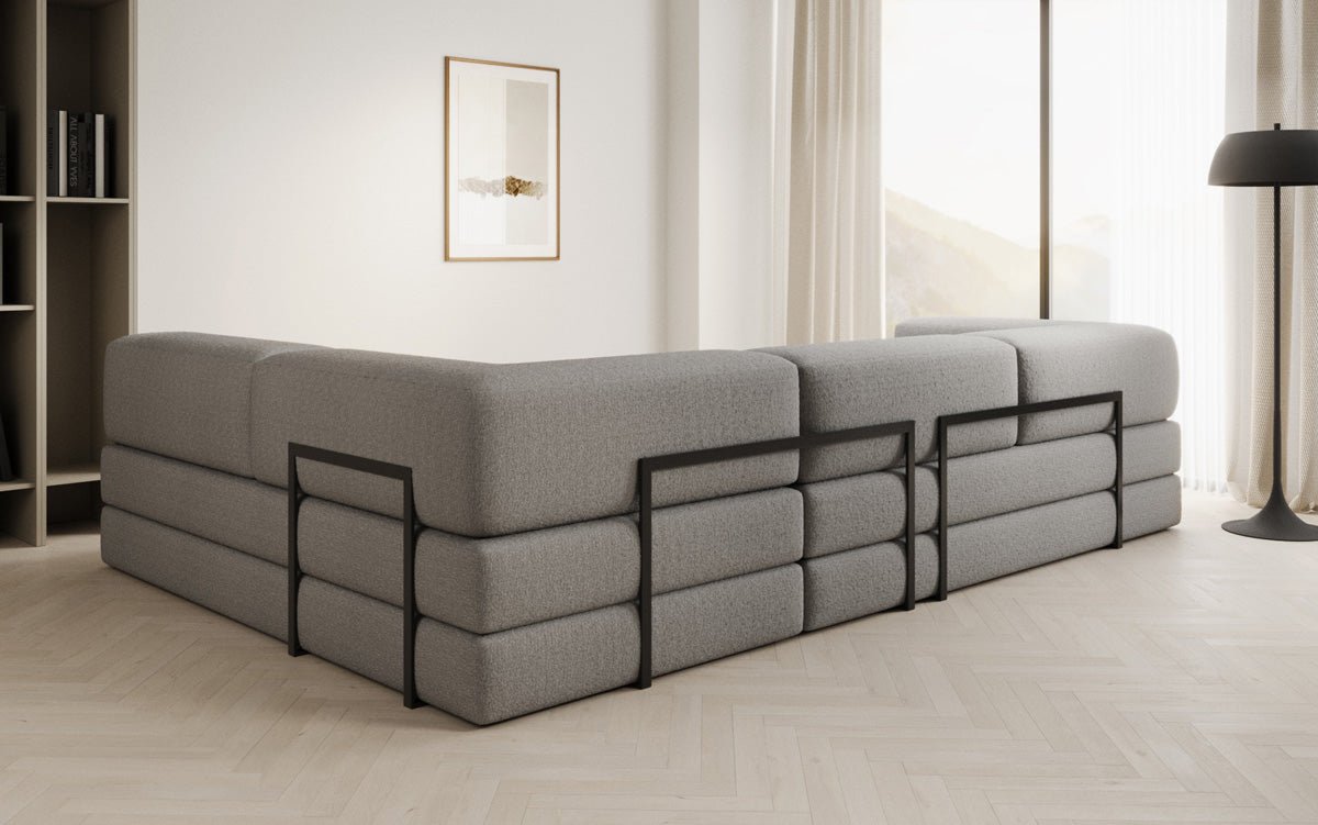 Designer Sofa Lazy L a Bouclé