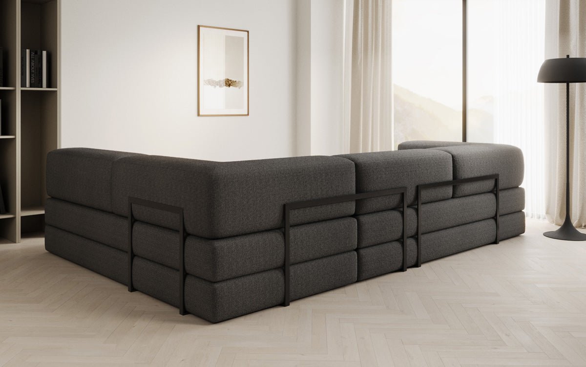 Designer Sofa Lazy L a Bouclé