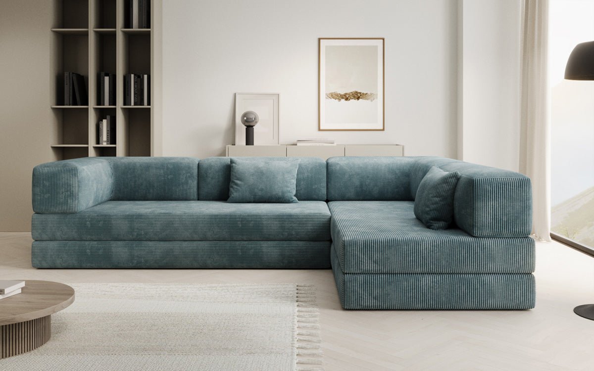 Designer Sofa Lazy L aus Cord
