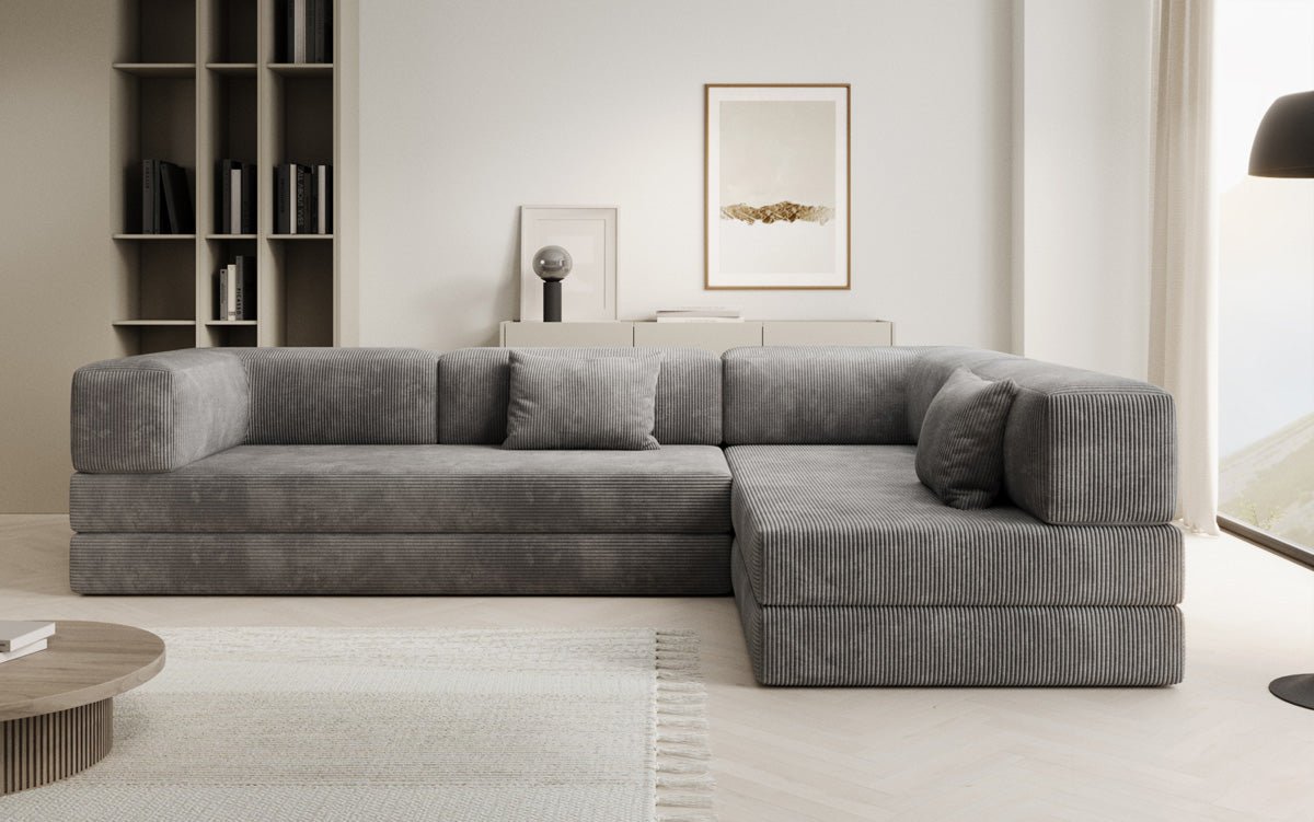 Designer Sofa Lazy L aus Cord