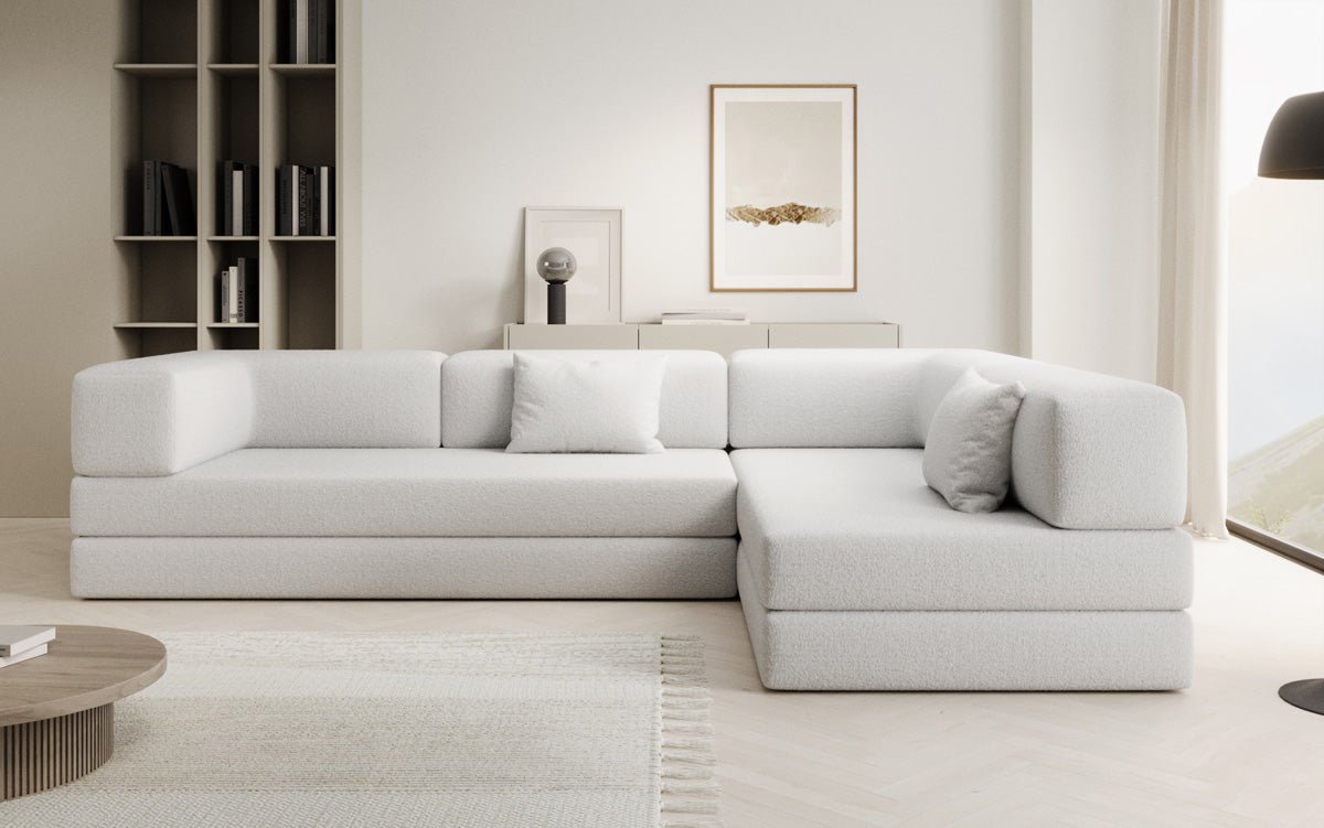 Designer Sofa Lazy L a Bouclé