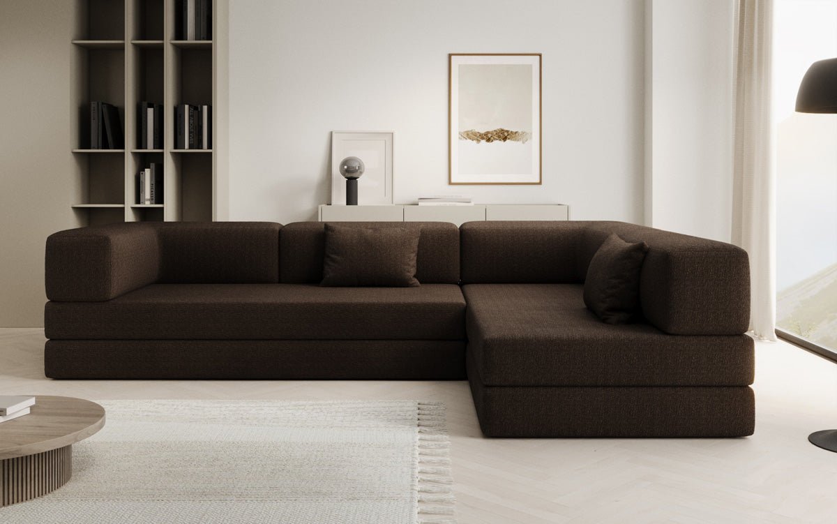 Designer Sofa Lazy L a Bouclé