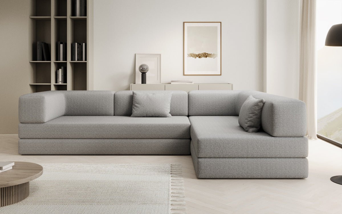 Designer Sofa Lazy L a Bouclé