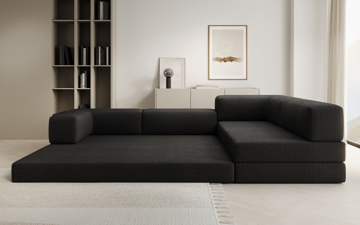 Designer Sofa Lazy L a Bouclé