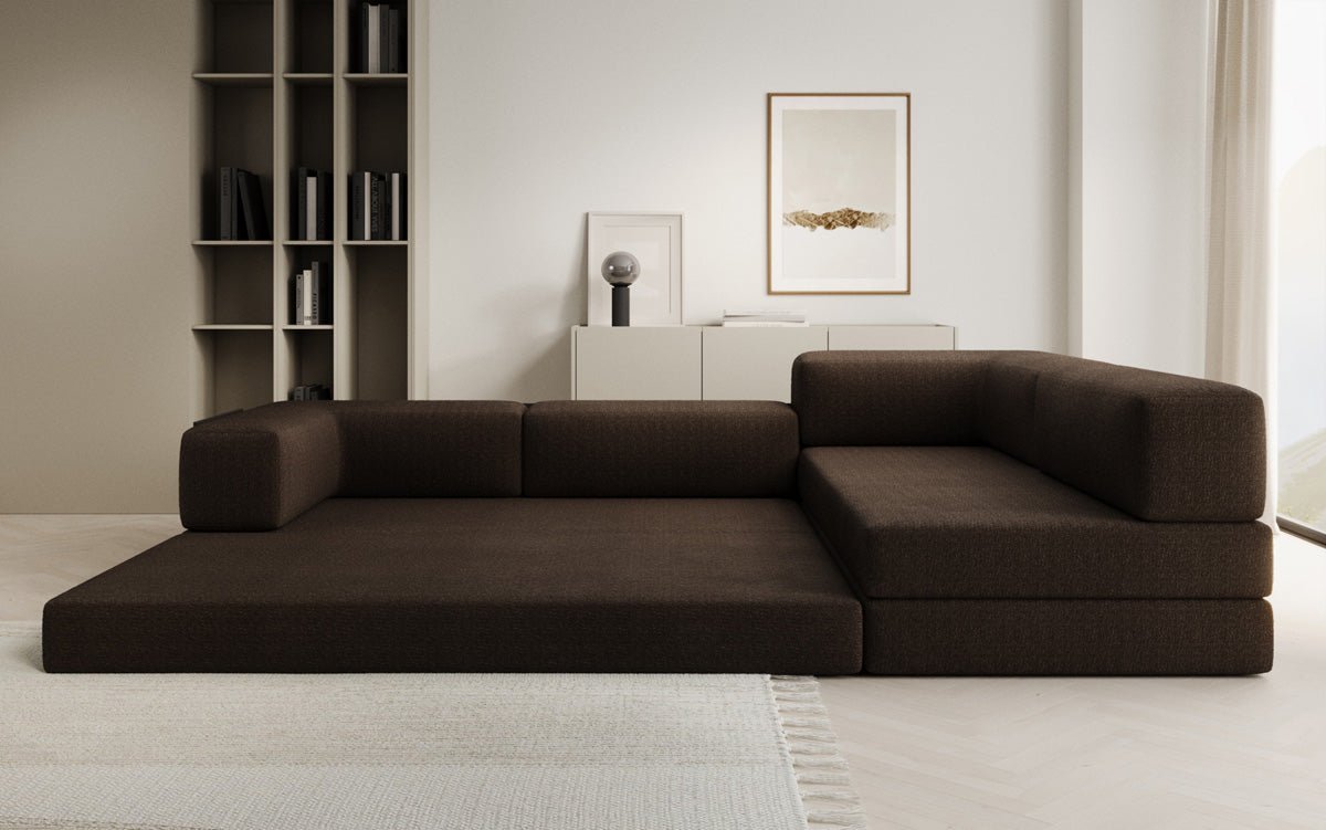 Designer Sofa Lazy L a Bouclé