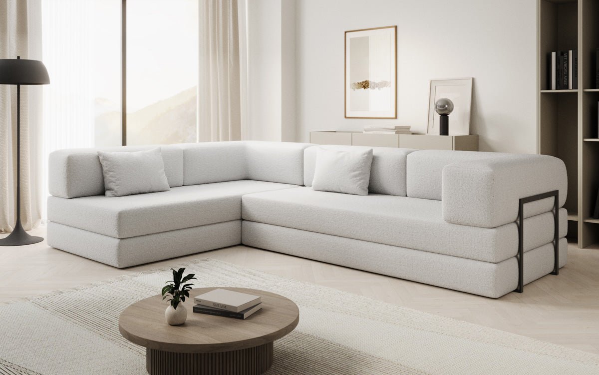 Designer Sofa Lazy L a Bouclé