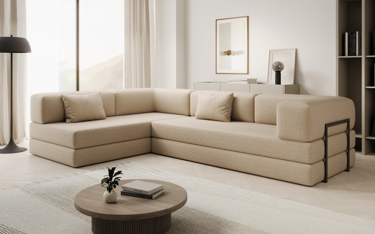 Designer Sofa Lazy L a Bouclé
