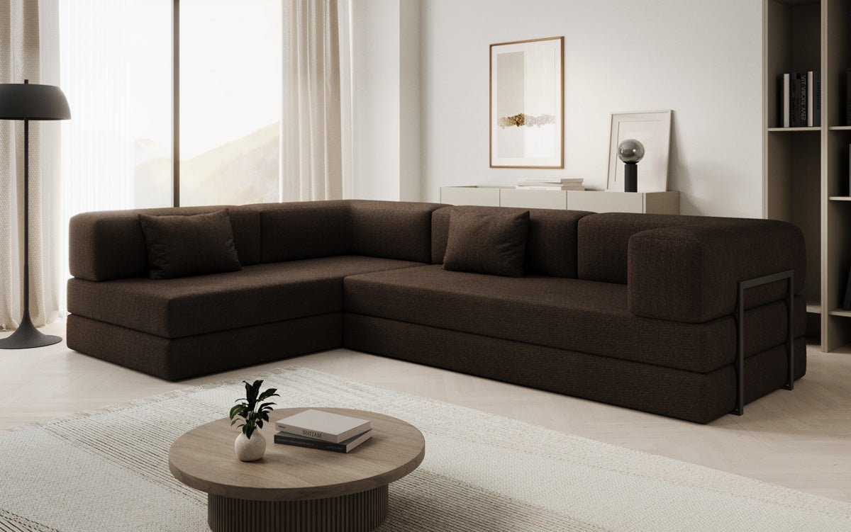 Designer Sofa Lazy L a Bouclé