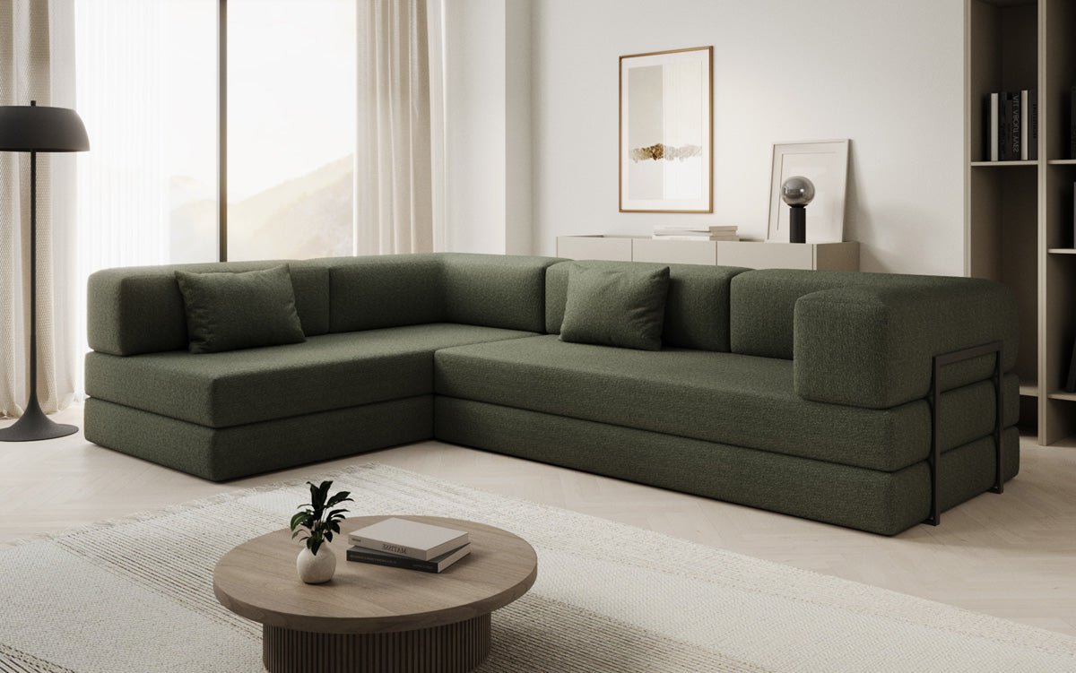 Designer Sofa Lazy L a Bouclé