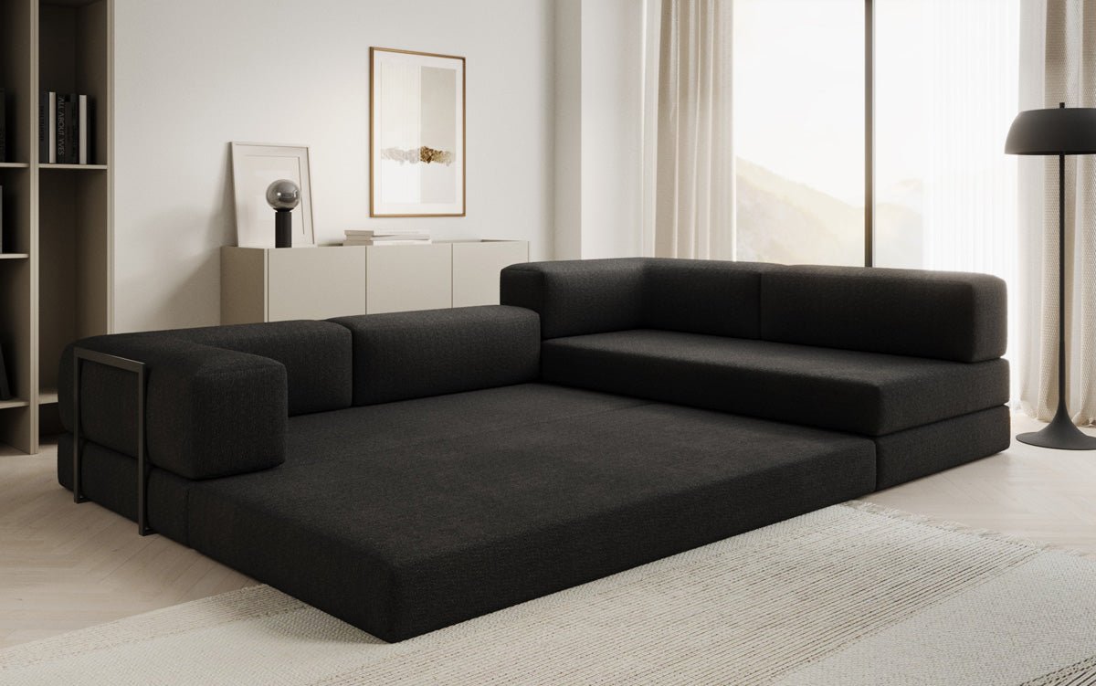Designer Sofa Lazy L a Bouclé