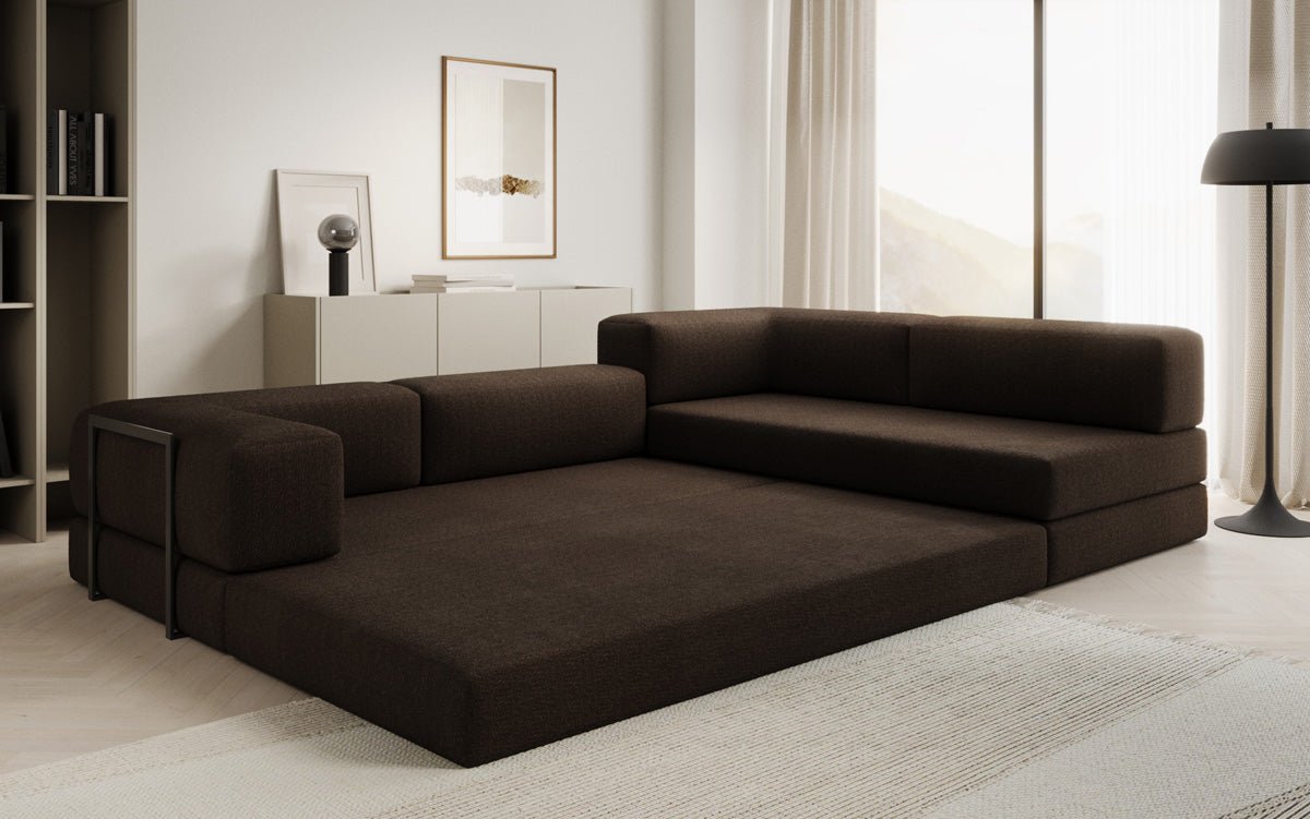 Designer Sofa Lazy L a Bouclé