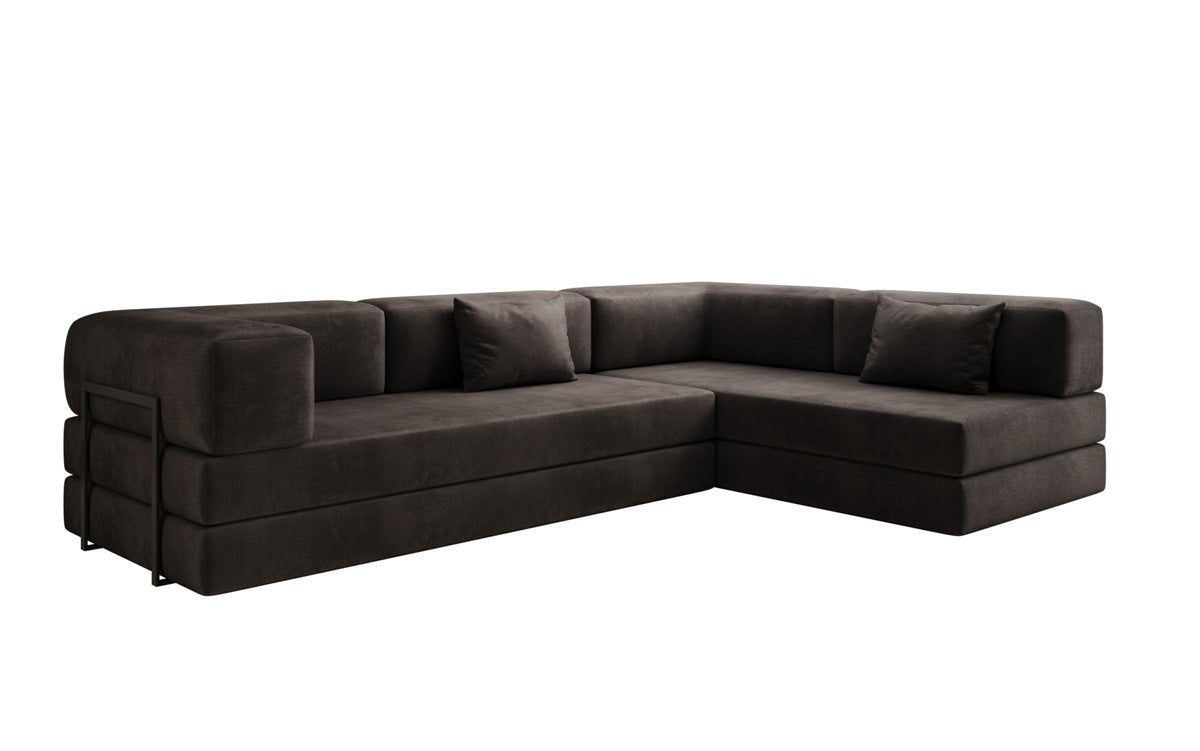 Designer Sofa Lazy L aus Samt