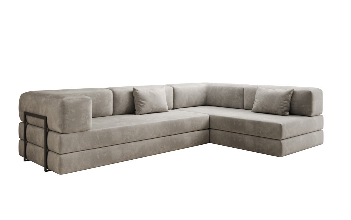 Designer Sofa Lazy L aus Samt