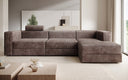 Designer corner sofa Stockholm in Corduroy with storage space