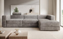 Designer corner sofa Stockholm in Corduroy with storage space