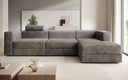 Designer corner sofa Stockholm in Corduroy with storage space
