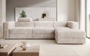 Designer corner sofa Stockholm in Corduroy with storage space