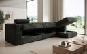 Designer corner sofa Stockholm in Corduroy with storage space