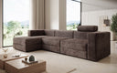 Designer corner sofa Stockholm in Corduroy with storage space