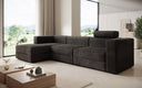Designer corner sofa Stockholm in Corduroy with storage space