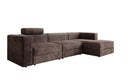 Designer corner sofa Stockholm in Corduroy with storage space