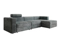Designer corner sofa Stockholm in Corduroy with storage space