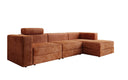 Designer corner sofa Stockholm in Corduroy with storage space