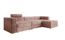 Designer corner sofa Stockholm in Corduroy with storage space