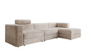Designer corner sofa Stockholm in Corduroy with storage space
