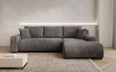 Designer Ecksofa Hanna mit Schlaffunktion und Stauraum