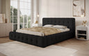 Designer Upholstered Bed Lena in Bouclé with Storage