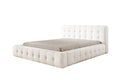Designer Upholstered Bed Lena in Bouclé with Storage