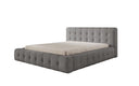 Designer Upholstered Bed Lena in Bouclé with Storage